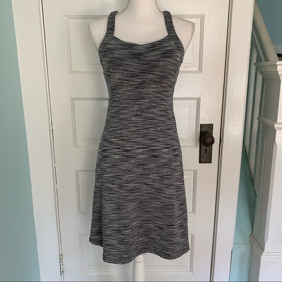 Mondetta Stretchy Athletic Sports Dress – Size Small, Black & Gray Heathered - Picture 1 of 13